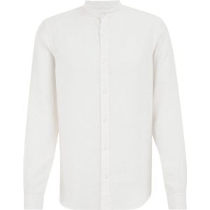 Van Gils - Heren overhemd van linnen - Regular fit - Wit - Linnen - Maat: M