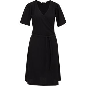 WE Fashion - Dames Jurk - Regular Fit - Zwart - Structuur