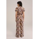 WE Fashion - Dames Jumpsuit - Bruin - Katoen