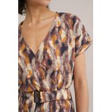 WE Fashion - Dames Jumpsuit - Bruin - Katoen