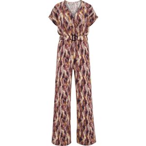 WE Fashion - Dames Jumpsuit - Bruin - Katoen