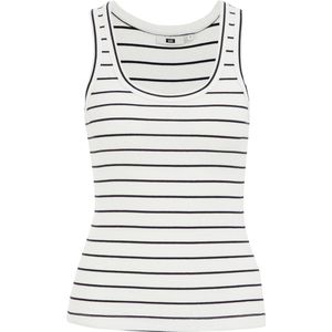 WE Fashion - Dames Top - Mouwloos - Ronde Hals - Katoen - Elastaan