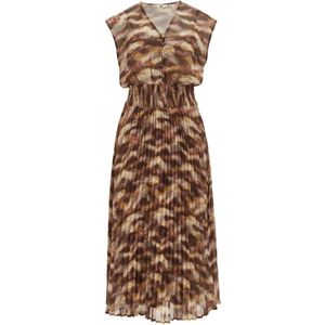 WE Fashion Blousejurk  beige / bruin / donkerbruin / mosterd