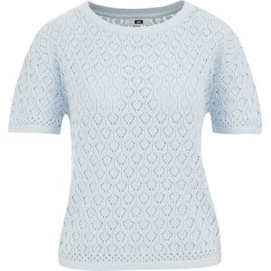 Gebreide Trui - Effen - Knitwear - Geribbelde Kraag - Ronde Hals