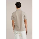 Poloshirt - Katoenmix - Slim Fit - Korte Mouwen - Fijne Structuur