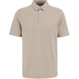 Poloshirt - Katoenmix - Slim Fit - Korte Mouwen - Fijne Structuur