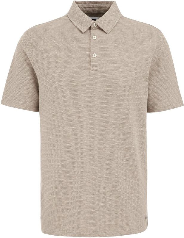 Poloshirt - Katoenmix - Slim Fit - Korte Mouwen - Fijne Structuur