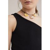 Shirttop - Ribstructuur - Multicolor - Regular Fit