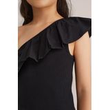 WE Fashion - Meisjes Top - Mouwloos - Stretchkatoen - Ruches