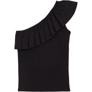 WE Fashion - Meisjes Top - Mouwloos - Stretchkatoen - Ruches