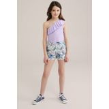 WE Fashion - T-shirt - Roze - Katoen met Elastaan