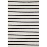 WE Fashion - Spaghetti Top - Zwart/Wit - Geribbeld Gebreid - Slanke Pasvorm