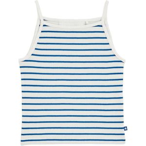 WE Fashion Top  donkerblauw / wit