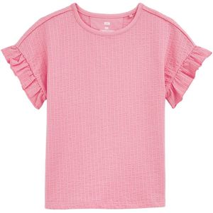 WE Fashion Meisjes seersucker T-shirt