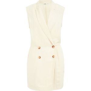 WE Fashion - Playsuit - Ecru - Linnenmix - Regular Fit