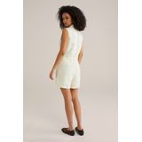 WE Fashion - Playsuit - Ecru - Linnenmix - Regular Fit