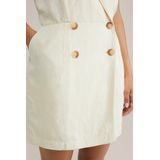 WE Fashion - Playsuit - Ecru - Linnenmix - Regular Fit