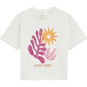 WE Fashion Meisjes sweat t-shirt met opdruk