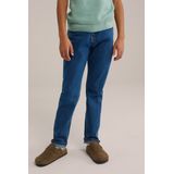 WE Fashion - Jeans - Medium Blauw - Regular Fit - 5-Pocket Stijl