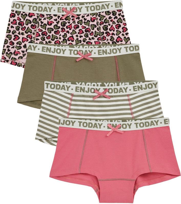 WE Fashion - Hipsters - Set van 4 - Groen/Roze