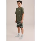 WE Fashion - Jongens Pyjama - Multicolor - 100% Katoen - Regular Fit