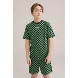 Pyjama - Korte Mouwen - Ronde Hals - Print - Elastische Taille