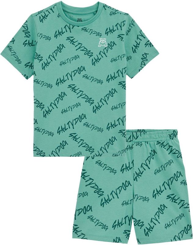 WE Fashion - Jongens Pyjama - Katoen - Met Print - Regular Fit