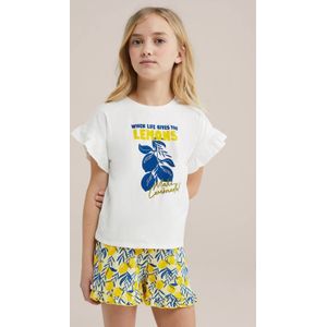 WE Fashion Meisjes pyjama met dessin