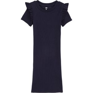 WE Fashion - Bodycon Jurk - Donkerblauw - Katoen