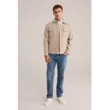 WE Fashion - Heren Overshirt - Regular Fit - Wolmix
