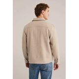 WE Fashion - Heren Overshirt - Regular Fit - Wolmix