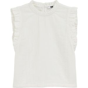 WE Fashion Meisjes singlet met ruches