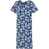 WE Fashion - Meisjes Jurk - Regular Fit - Donkerblauw - Katoen