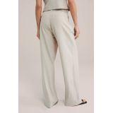 WE Fashion - Damesbroek - Zandkleur - Polyester - Losse Pasvorm