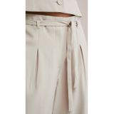 WE Fashion - Damesbroek - Zandkleur - Polyester - Losse Pasvorm