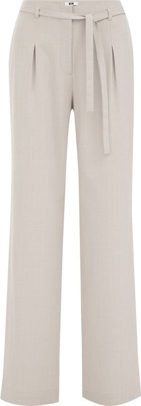 WE Fashion - Damesbroek - Zandkleur - Polyester - Losse Pasvorm