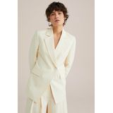 WE Fashion - Getailleerde Blazer - Ecru