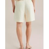 WE Studio - THE ELEGANT SHORTS - Dames Short - Ecru - Regular Fit - Tencel
