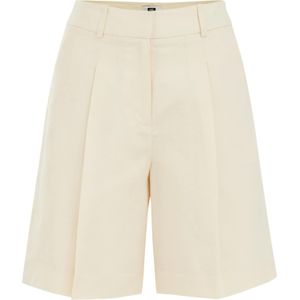 WE Studio - THE ELEGANT SHORTS - Dames Short - Ecru - Regular Fit - Tencel