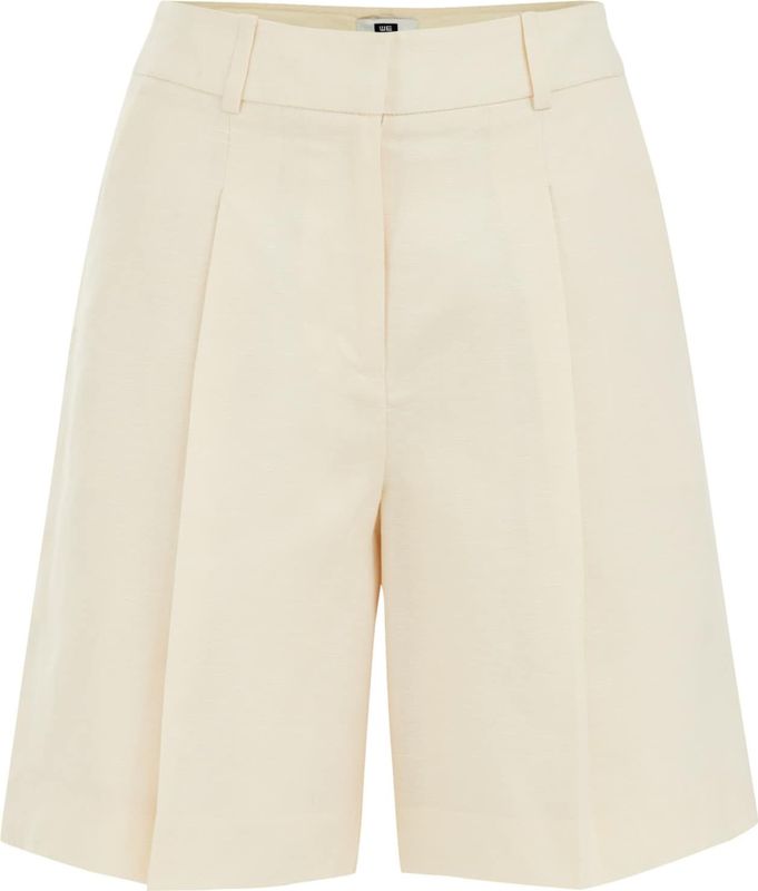 WE Studio - THE ELEGANT SHORTS - Dames Short - Ecru - Regular Fit - Tencel
