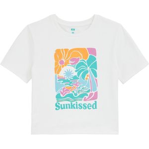 Shirt - Jersey - Ronde Hals - Motiefprint - Kwartmouw - Normale Pasvorm