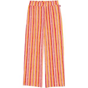 WE Fashion Broek  donkeroranje / rosa / cranberry / wit