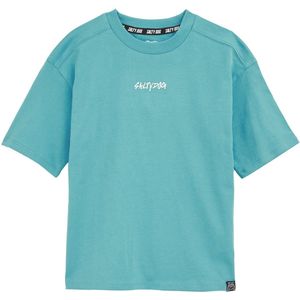 WE Fashion Shirt  petrol / wit