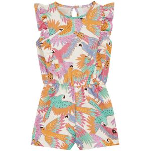 WE Fashion - Meisjes Playsuit - Multikleur - Katoen - Regular Fit