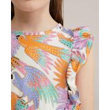 WE Fashion Overall  oranje / pink / zwart / wit