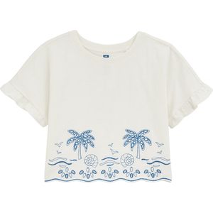 WE Fashion - T-shirt - Wit - Regular fit - Katoen