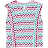 WE Fashion - Meisjes Singlet - Paars - Dessin - Regular Fit