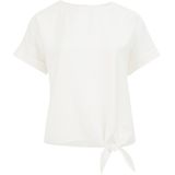 WE Fashion Dames top met strikdetail - Curve