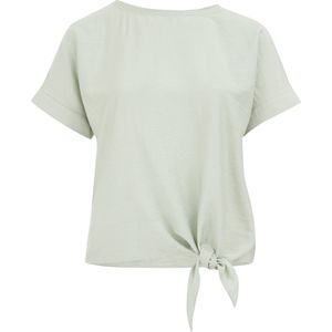 Blouse - Ronde Hals - Knoopsluiting Rug - Knoopdetail Onderkant