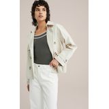 WE Fashion - High Rise Denim Midi-rok - Regular Fit